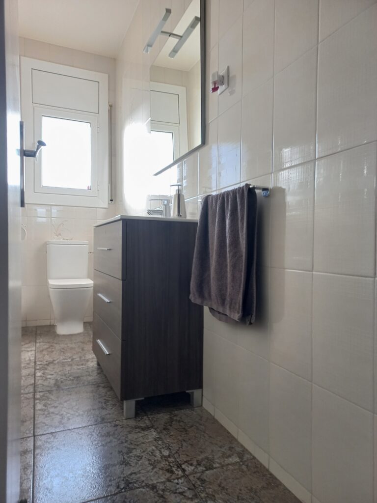 Ana nos confió la reforma completa de su aseo en Sant Joan Despí. Quería un espacio moderno, elegante y funcional, donde cada detalle reflejara un estilo actual y sofisticado sin perder la sensación de amplitud.