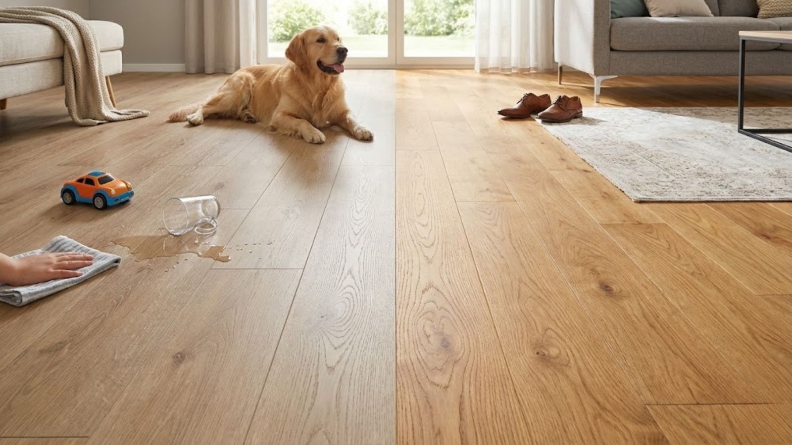 Elegir el suelo de casa es una de las decisiones más complejas en cualquier reforma integral. Si vives en Sant Feliu de Llobregat, una ciudad con un marcado carácter familiar y residencial, o en los barrios de Barcelona donde el ritmo de vida es frenético, seguramente te encuentres ante la gran encrucijada: ¿apuesto por la calidez incomparable de la madera natural o priorizo la batalla diaria contra los juguetes, las mascotas y los tacones?