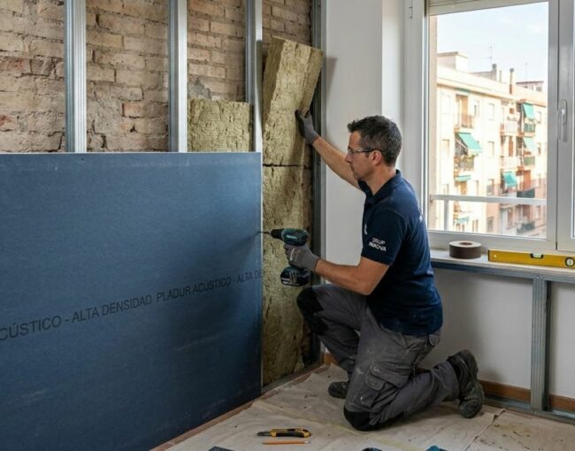 Vivir en zonas con tanta densidad como el Eixample de Barcelona o los núcleos urbanos de Molins de Rei tiene muchísimas ventajas, pero la privacidad acústica no siempre es una de ellas. Si puedes escuchar la televisión del salón contiguo o, peor aún, las conversaciones de quienes viven al otro lado, es que tu vivienda padece el mal de las "paredes de papel". Este problema, muy común en fincas regias y edificios plurifamiliares de los años 70 y 80, tiene una solución técnica definitiva que te permitirá recuperar el descanso.